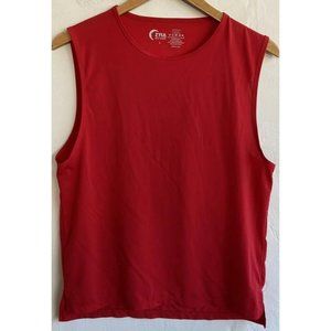 COPY - ZYIA Active Tank Top Red Large Sleeveless Nylon Stretch Gym Run Workout